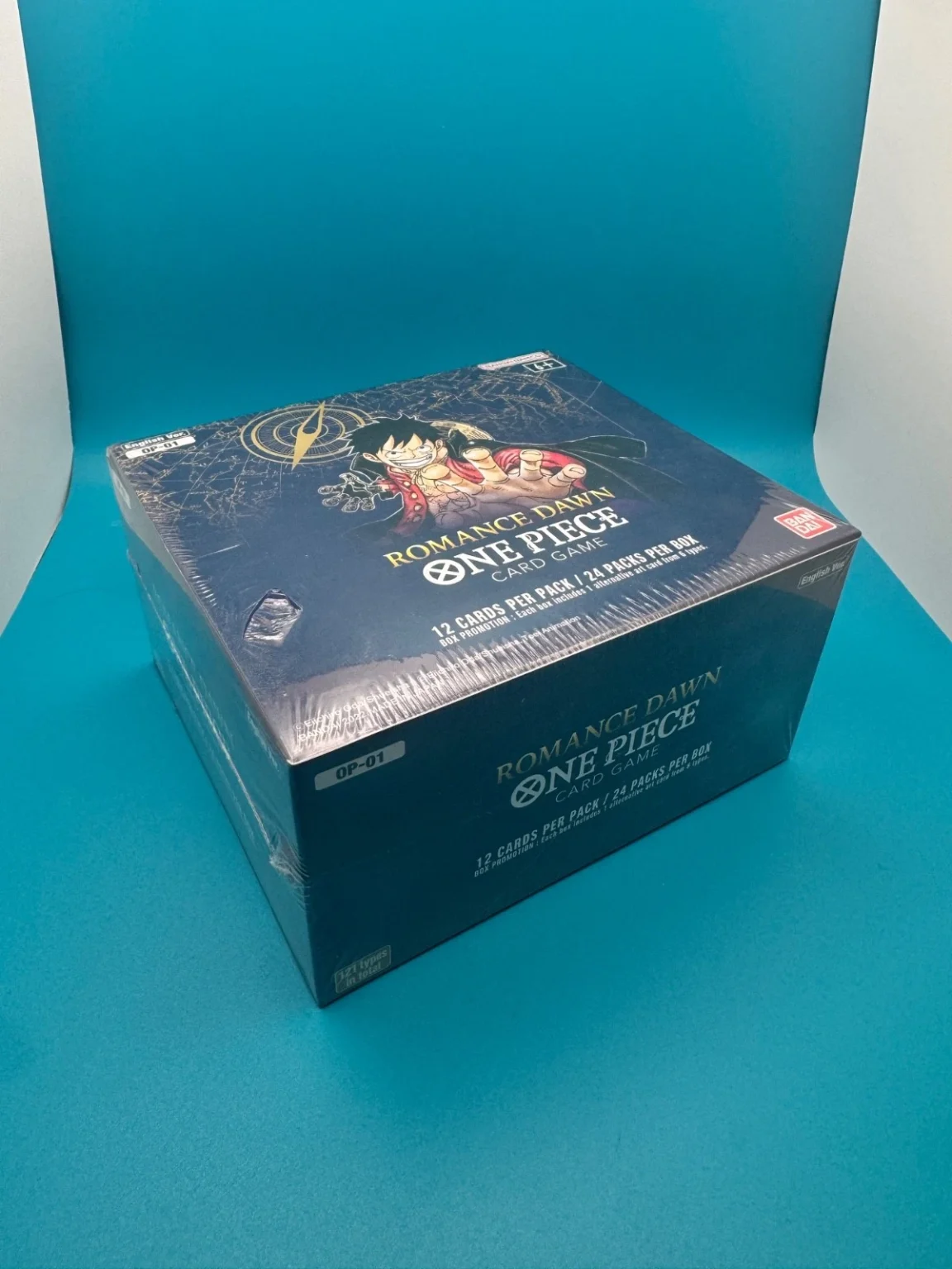 One Piece TCG: Romance Dawn (OP-01) Booster Box Blue Bottom