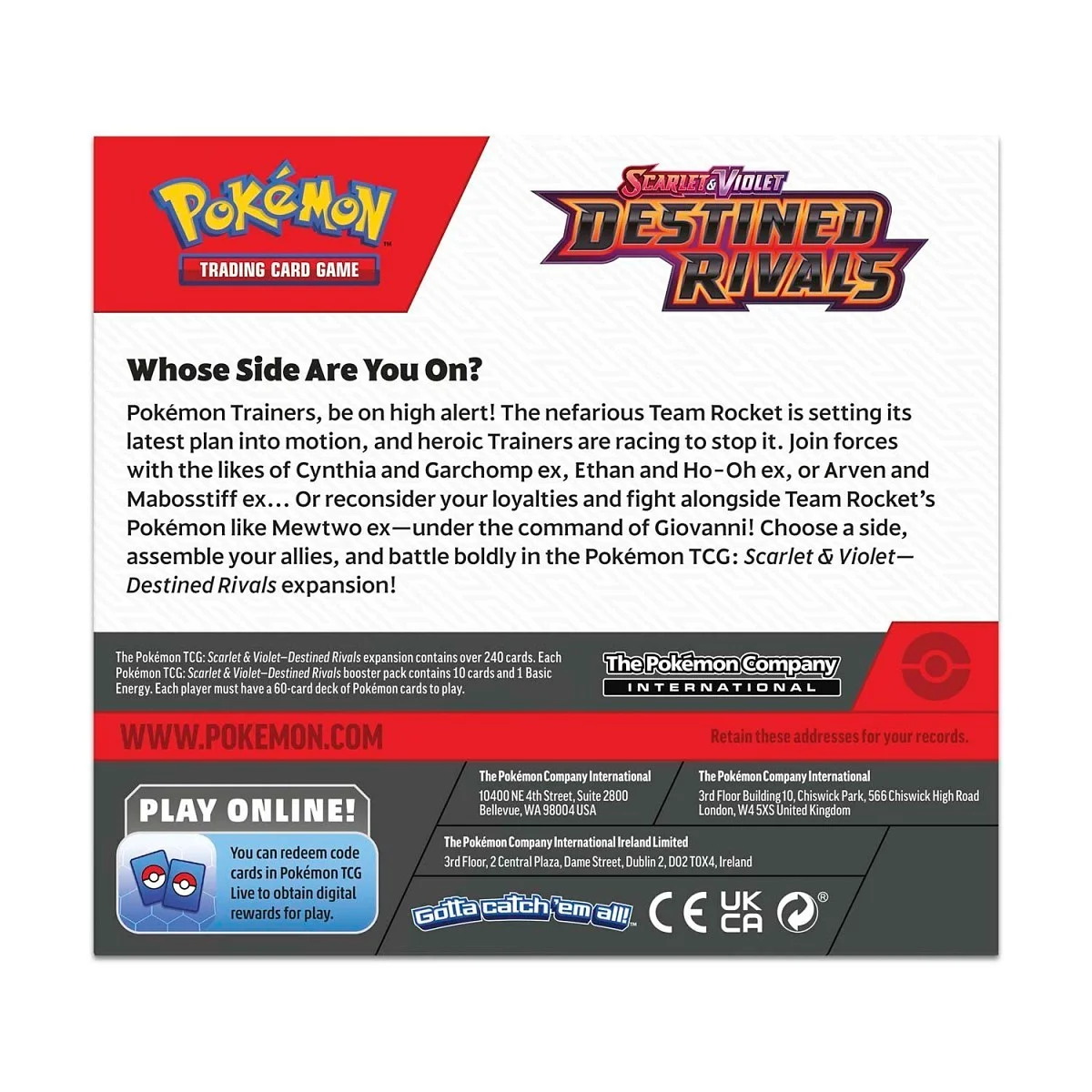 Pokemon TCG: Scarlet & Violet – Destined Rivals Booster Display Box – 36 Packs