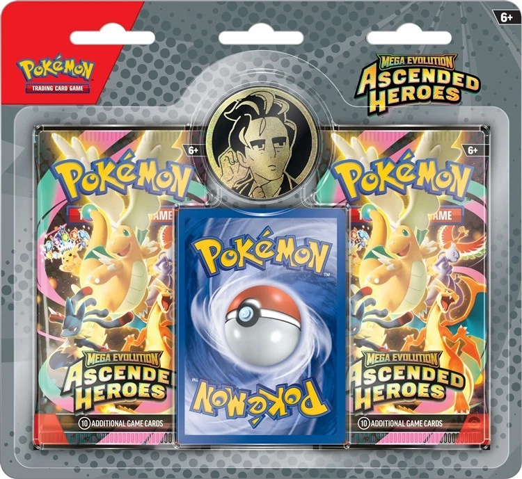 POKEMON MEGA EVOLUTION ASCENDED HEROES 2 PACK BLISTER 24 PACK BOX