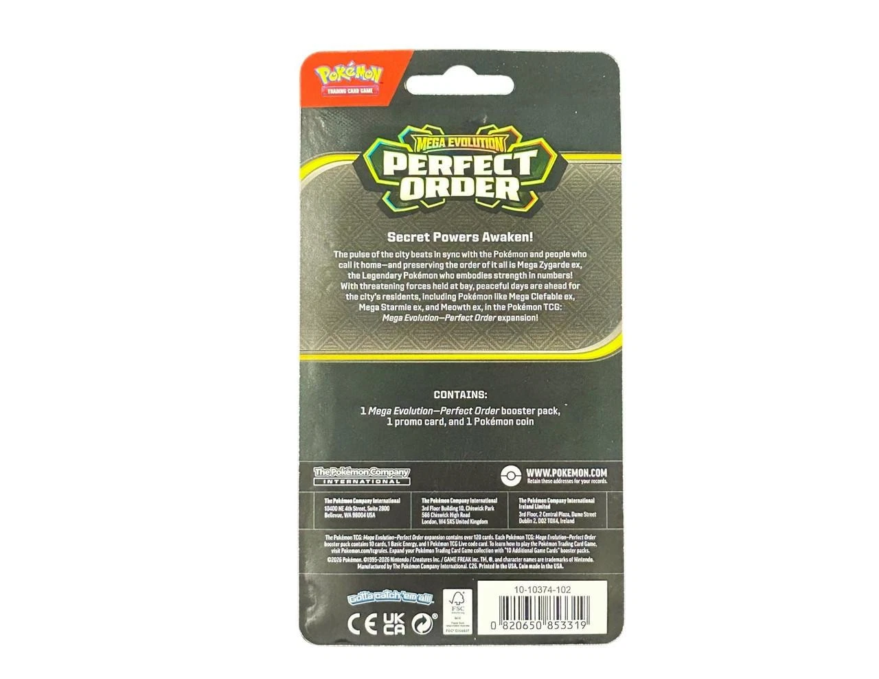 Pokémon Mega Evolution Perfect Order Checklane Blister 18 Box Case