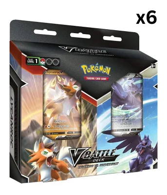 Pokémon TCG: V Battle Deck Lycanroc vs Corviknight x6