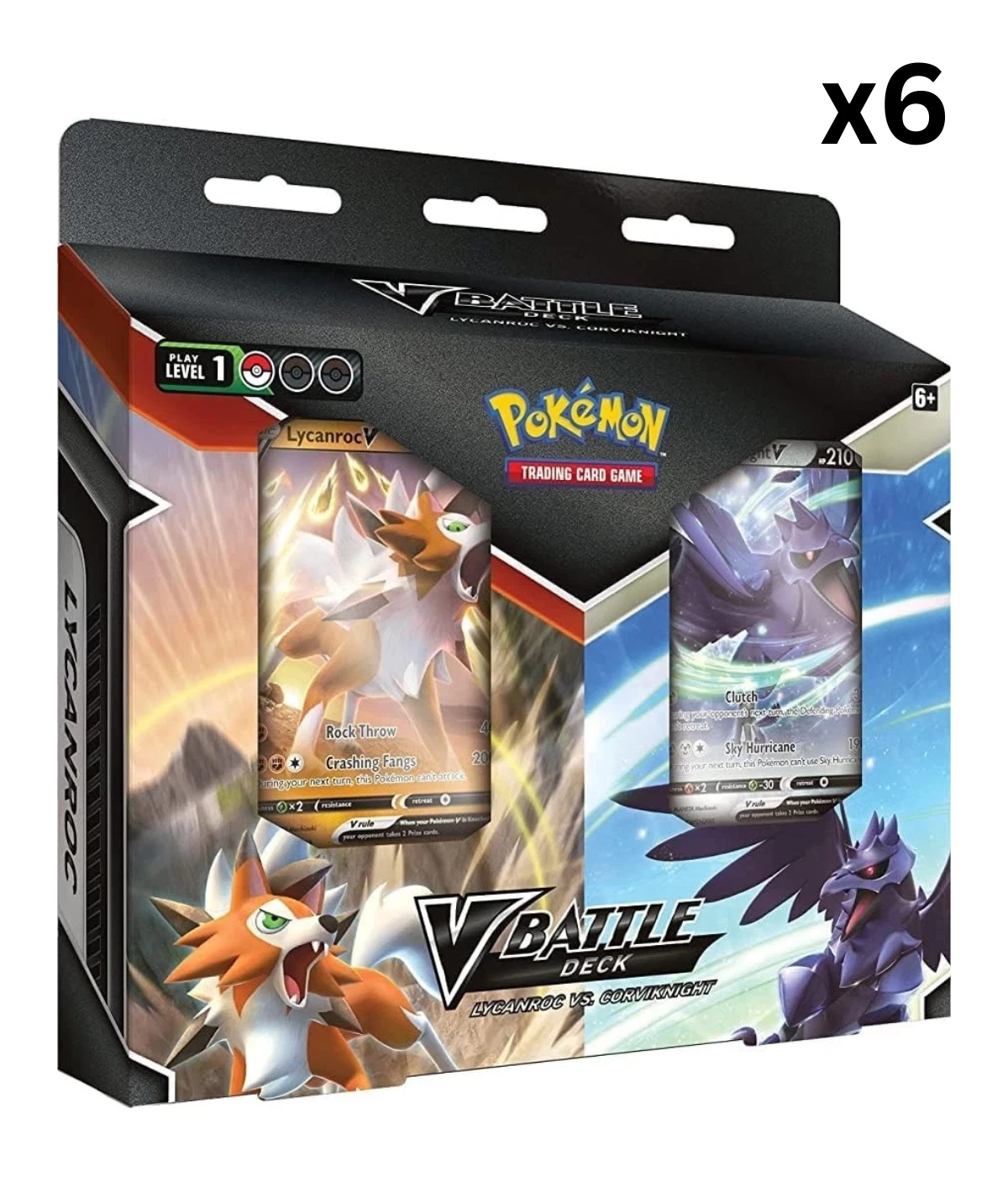 Pokémon TCG: V Battle Deck Lycanroc vs Corviknight x6