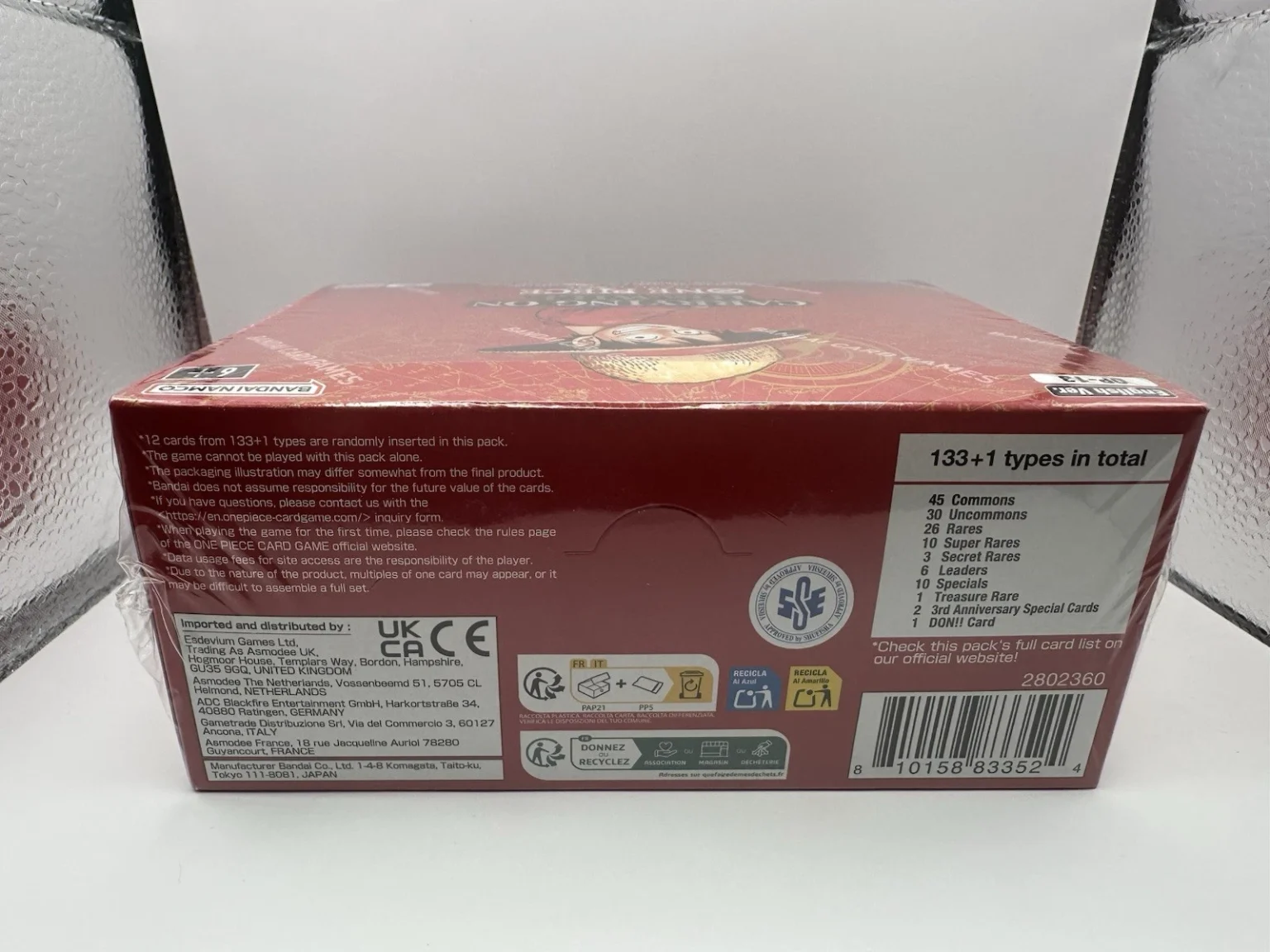 One Piece TCG: Carrying On His Will (OP-13) Booster Box